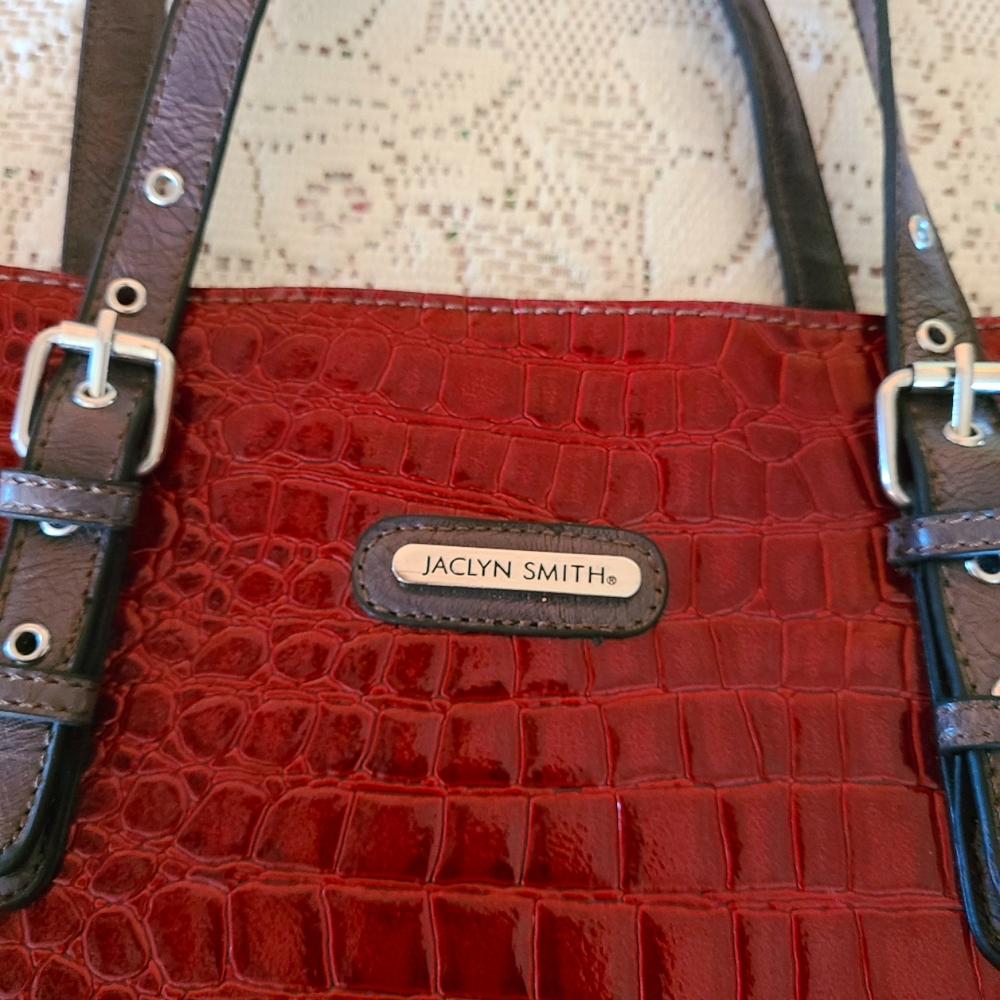 JACLYN SMITH RED BAG - Picture 6 of 13